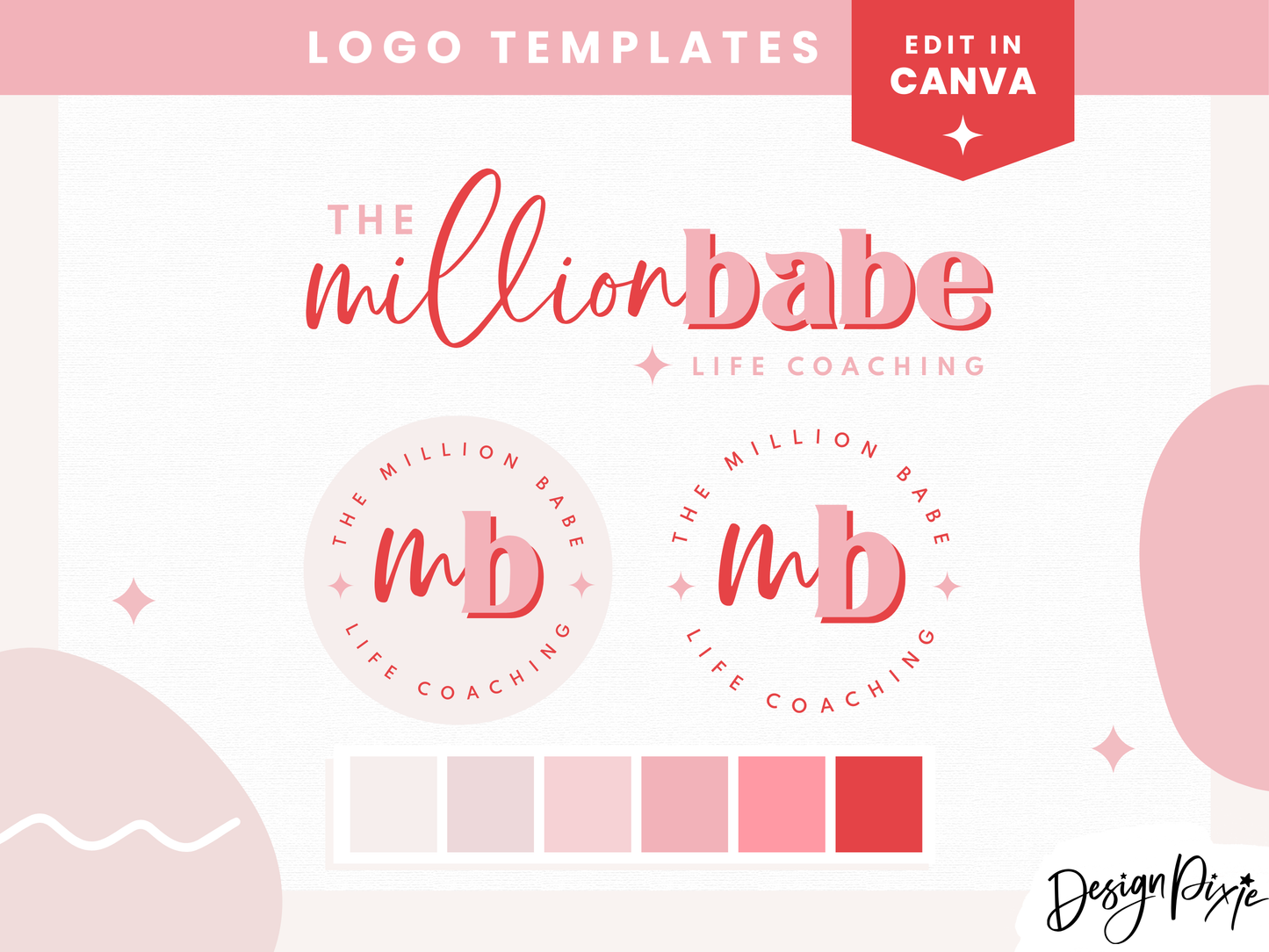 Red Pink Logo Template