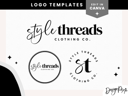 Black And White Logo Design Template