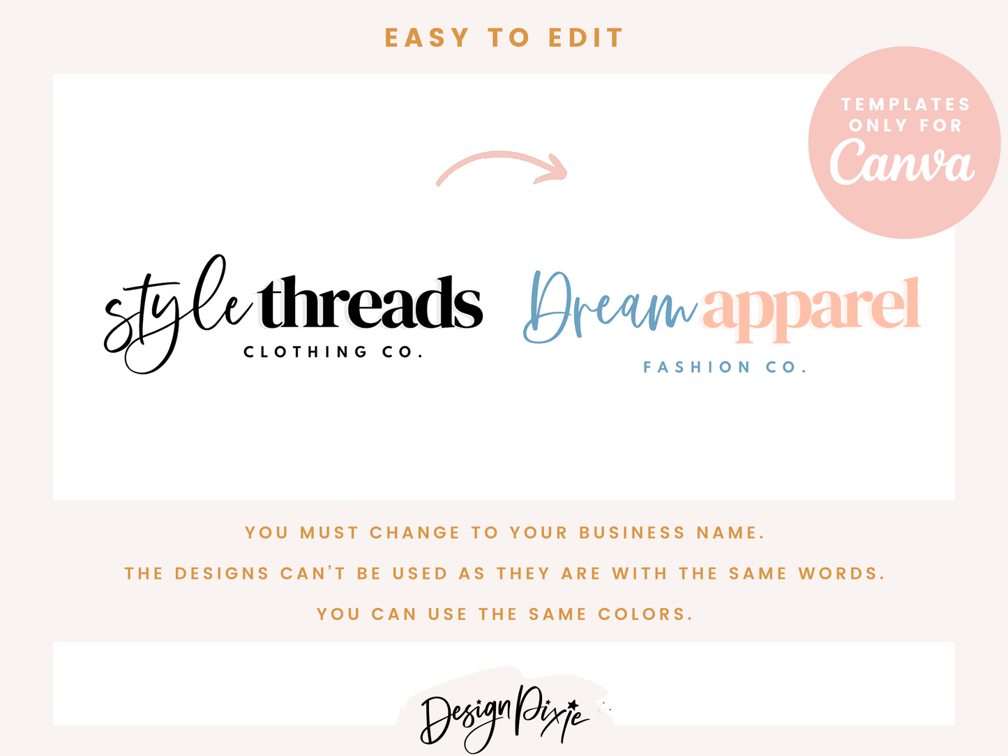 Black And White Logo Design Template