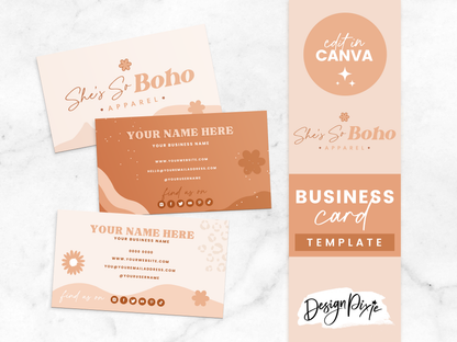 She's So Boho Business Card Template