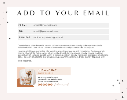 Blush Wonder Email Signature Template
