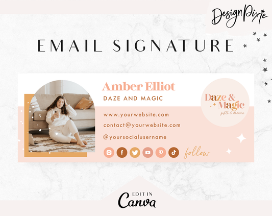 Daze And Magic Email Signature Template