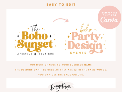 Boho Logo Design Template
