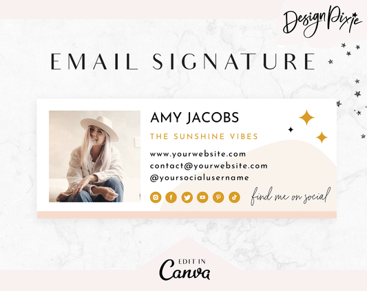 Sunshine Vibes Email Signature Template