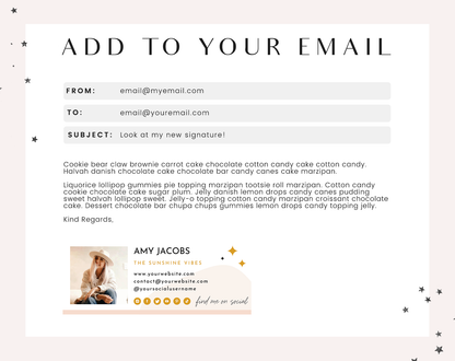 Sunshine Vibes Email Signature Template