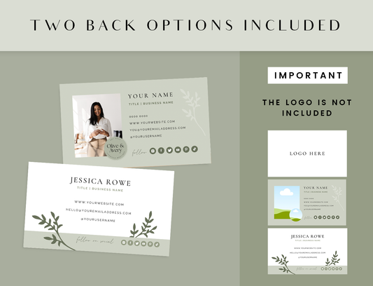 Olive Business Card Template