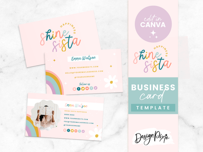 Shine Sista Business Card Template