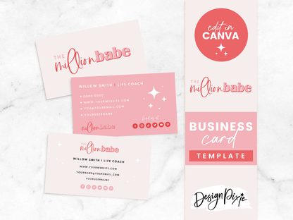 Business Card Template - Million Babe