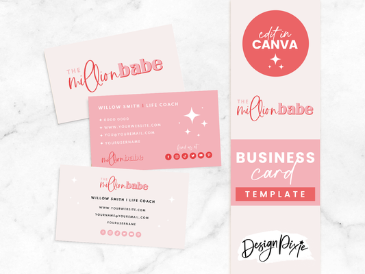 Business Card Template - Million Babe