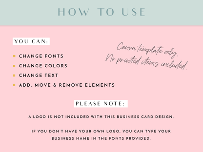 Business Card Template - Creative DIY