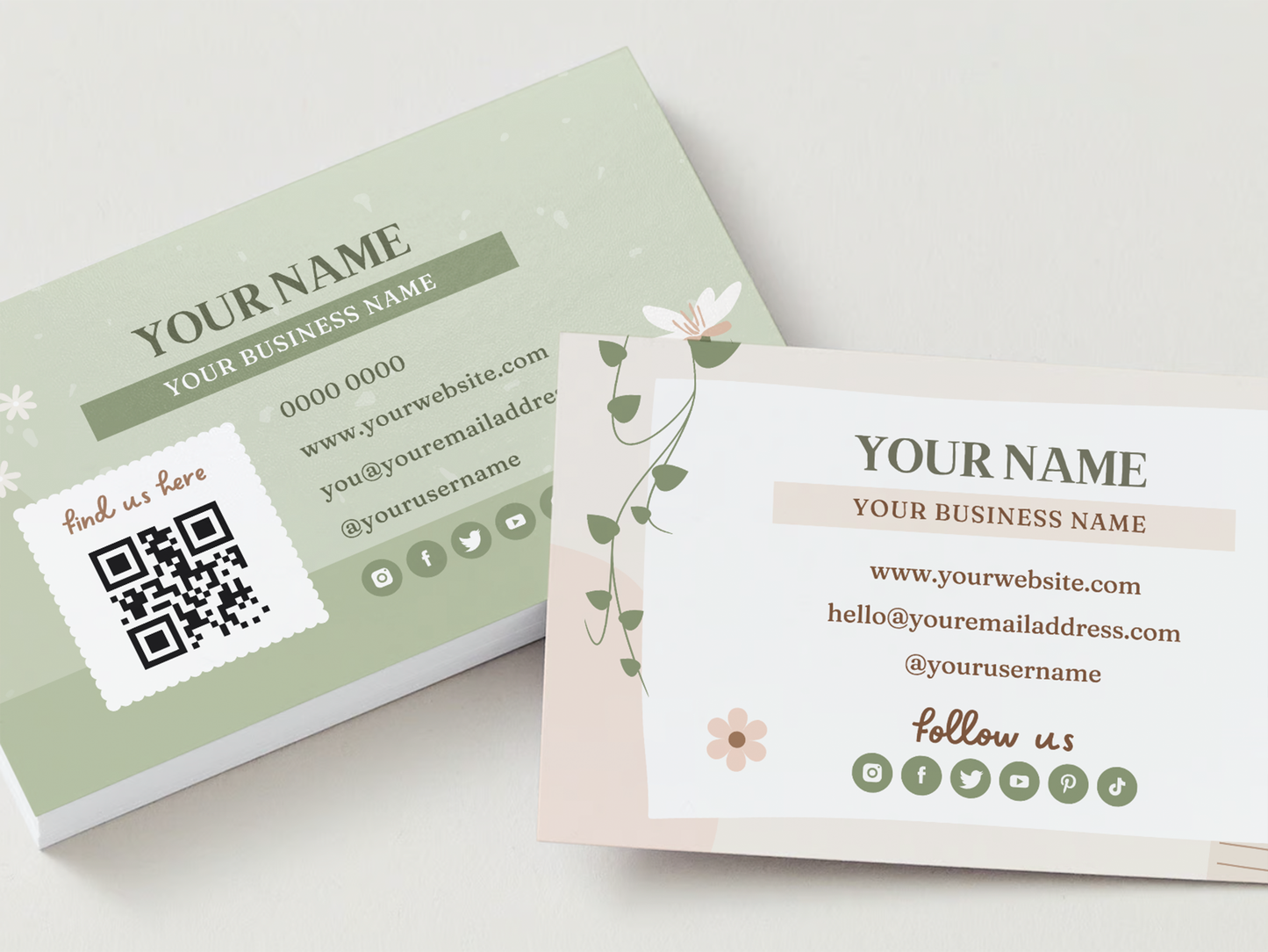 Business Card Template - Little Cottage