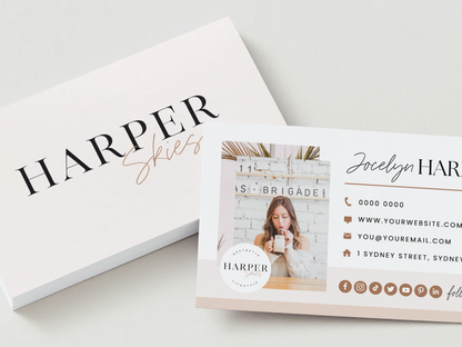 Business Card Template - Harper Skies