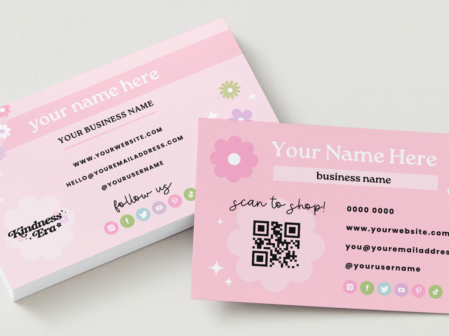 Business Card Template - Kindness Era