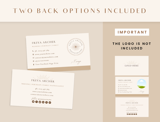 Photographer Business Card Template