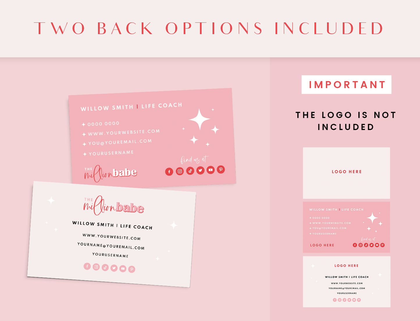 Business Card Template - Million Babe