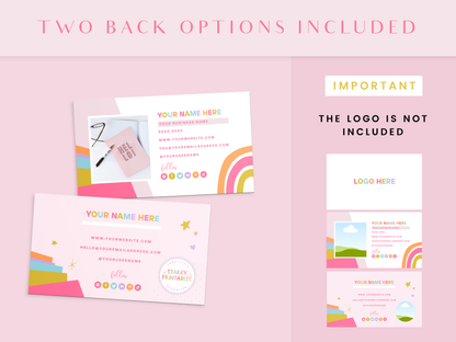 Business Card Template - Starry Printables