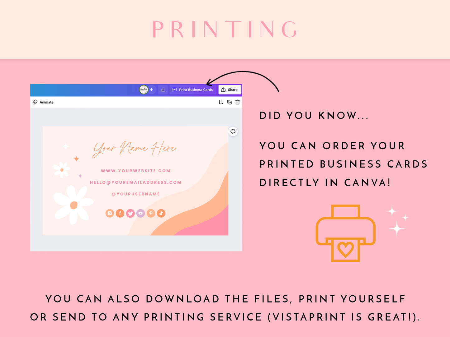 Business Card Template - Daisy Days