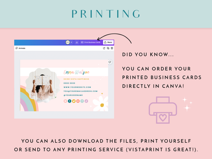 Shine Sista Business Card Template