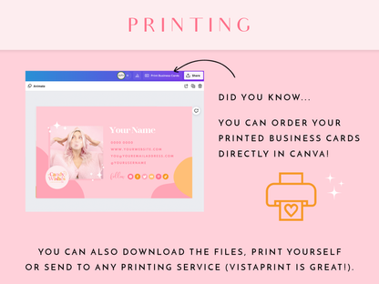 Business Card Template - Candy Wishes