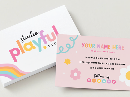 Business Card Template - Playful