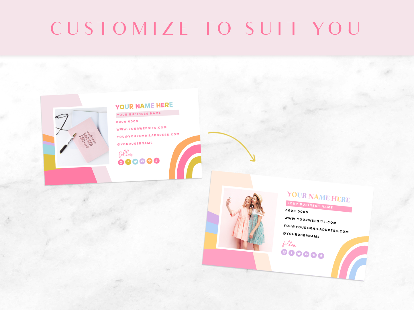 Business Card Template - Starry Printables