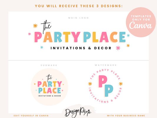 The Party Place Logo Template