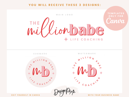 Red Pink Logo Template