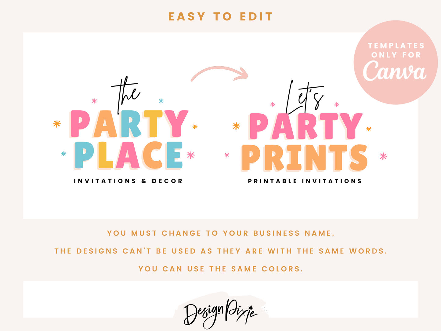 The Party Place Logo Template