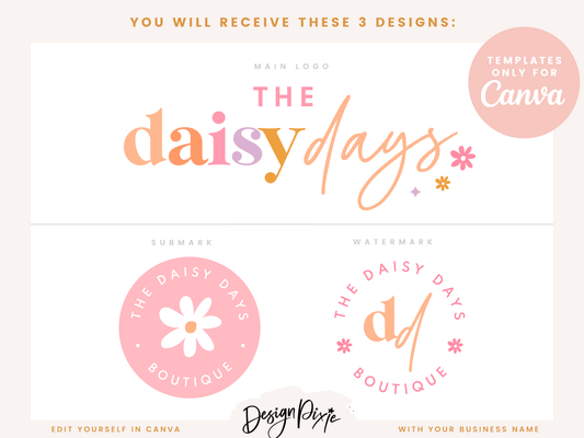 Daisy Days Logo Template