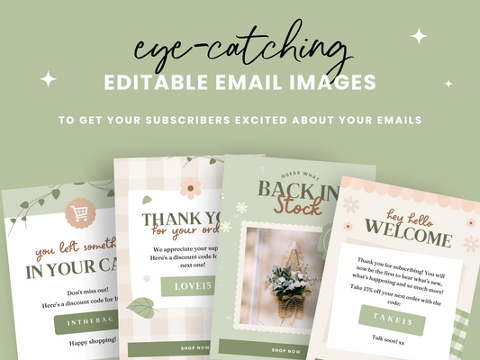 Cottagecore Email Marketing Templates