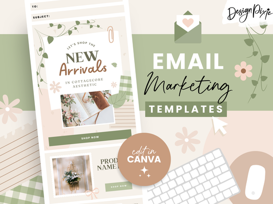 Cottagecore Email Marketing Templates