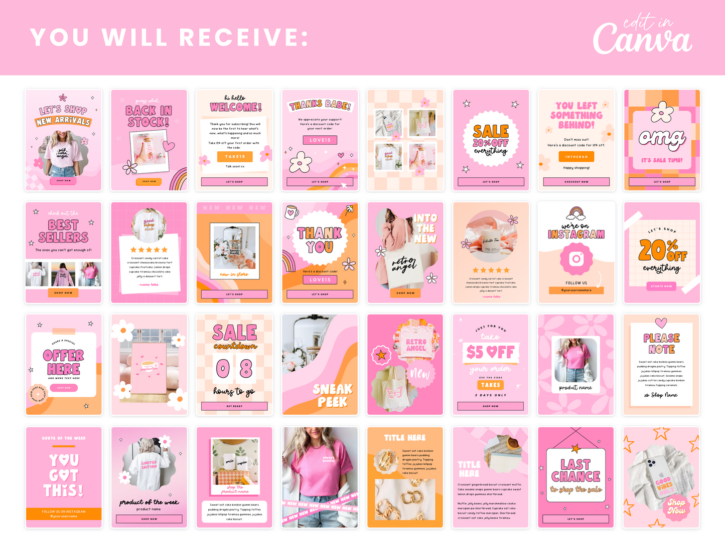 Email Marketing Templates - Sweet Threads