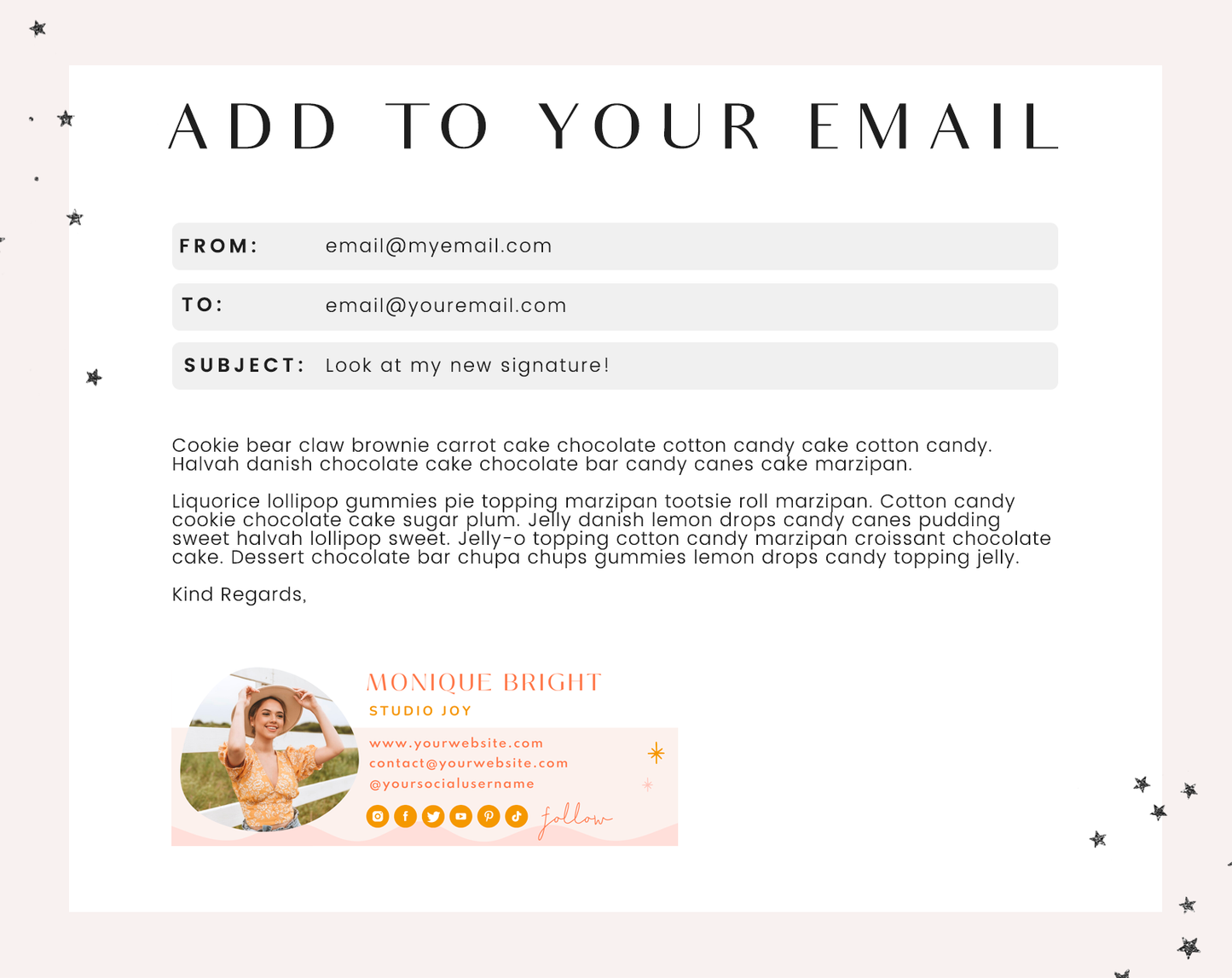 Studio Joy Email Signature Template 2