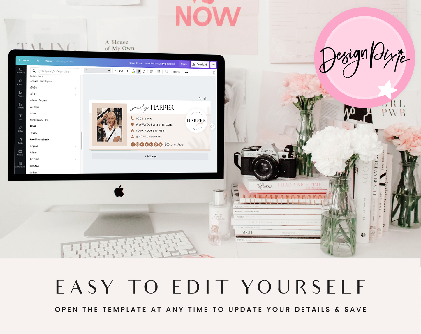 Harper Email Signature Template