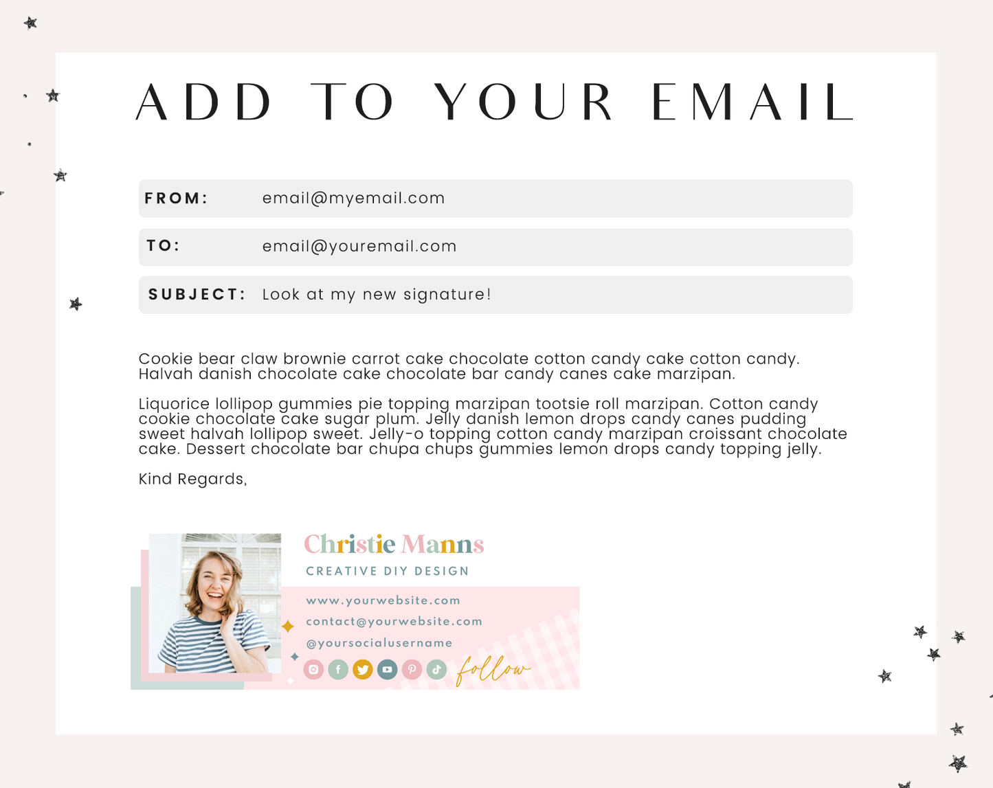 Creative DIY Email Signature Template