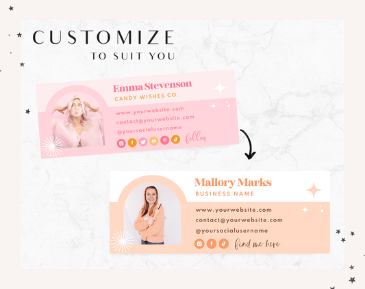 Candy Wishes Email Signature Template