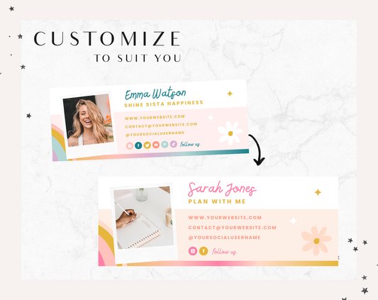 Shine Sista Email Signature Template