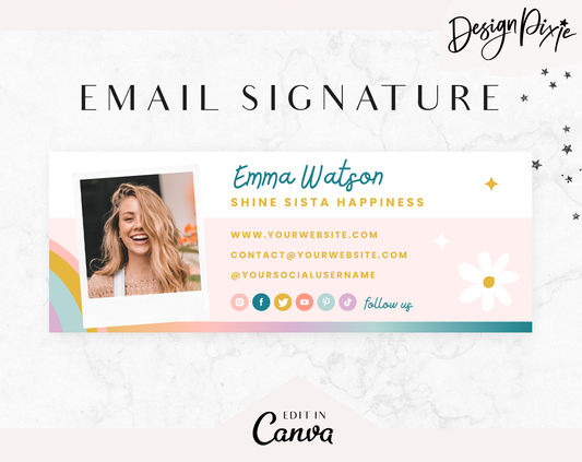 Shine Sista Email Signature Template