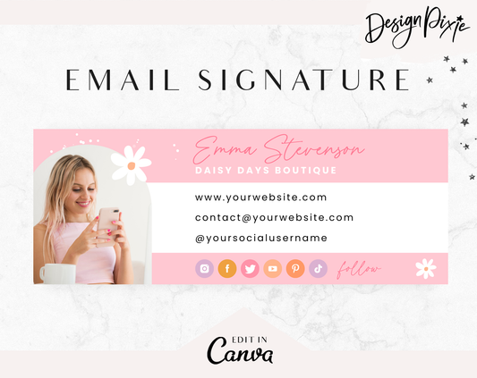 Daisy Days Email Signature Template