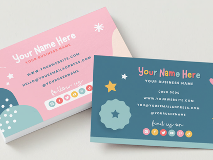 Fun Party Business Card Template