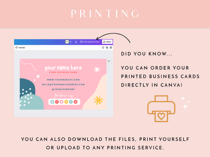 Fun Party Business Card Template