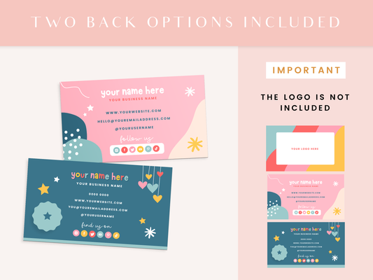 Fun Party Business Card Template