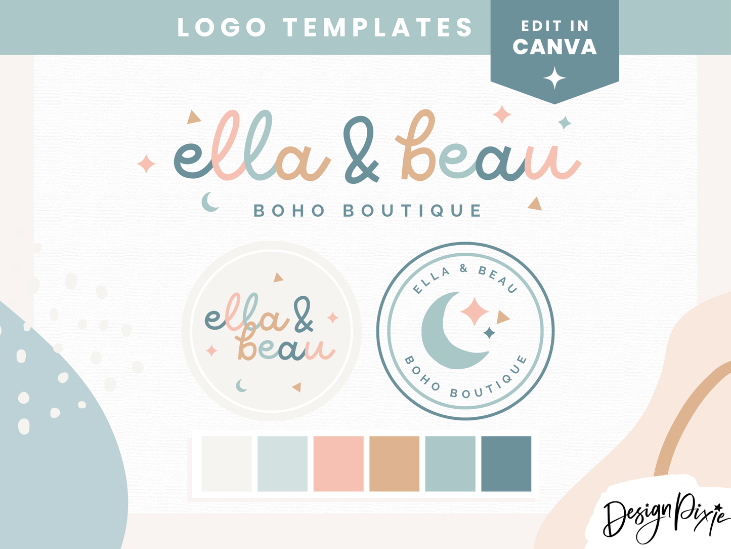 Ella And Beau Logo Template