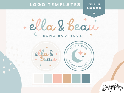 Ella And Beau Logo Template