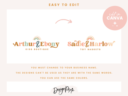 Arthur And Ebony Logo Template