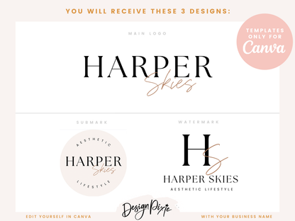 Harper Skies Logo Template