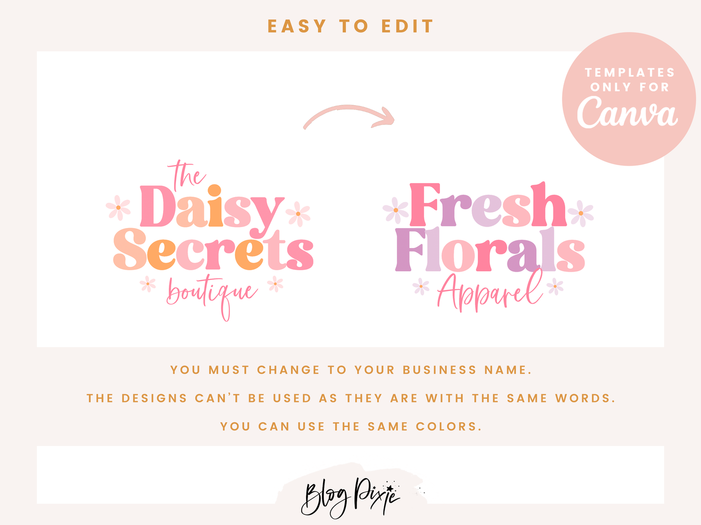 Daisy Secrets Logo Template
