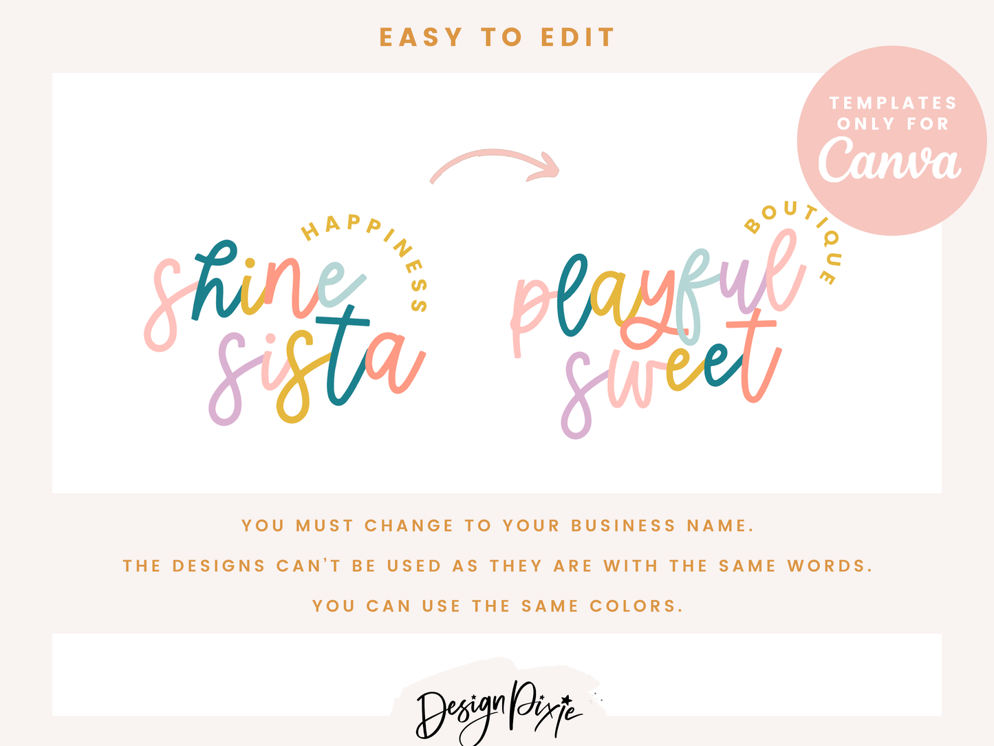 Shine Sista Logo Template