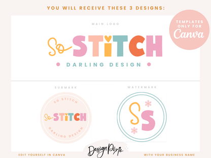 So Stitch Logo Template