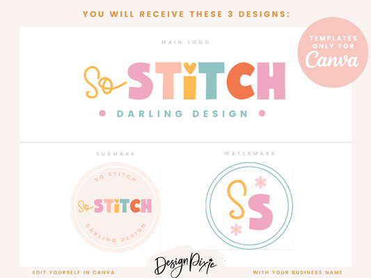 So Stitch Logo Template